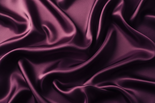 Mulberry plum 23 momme silk folds