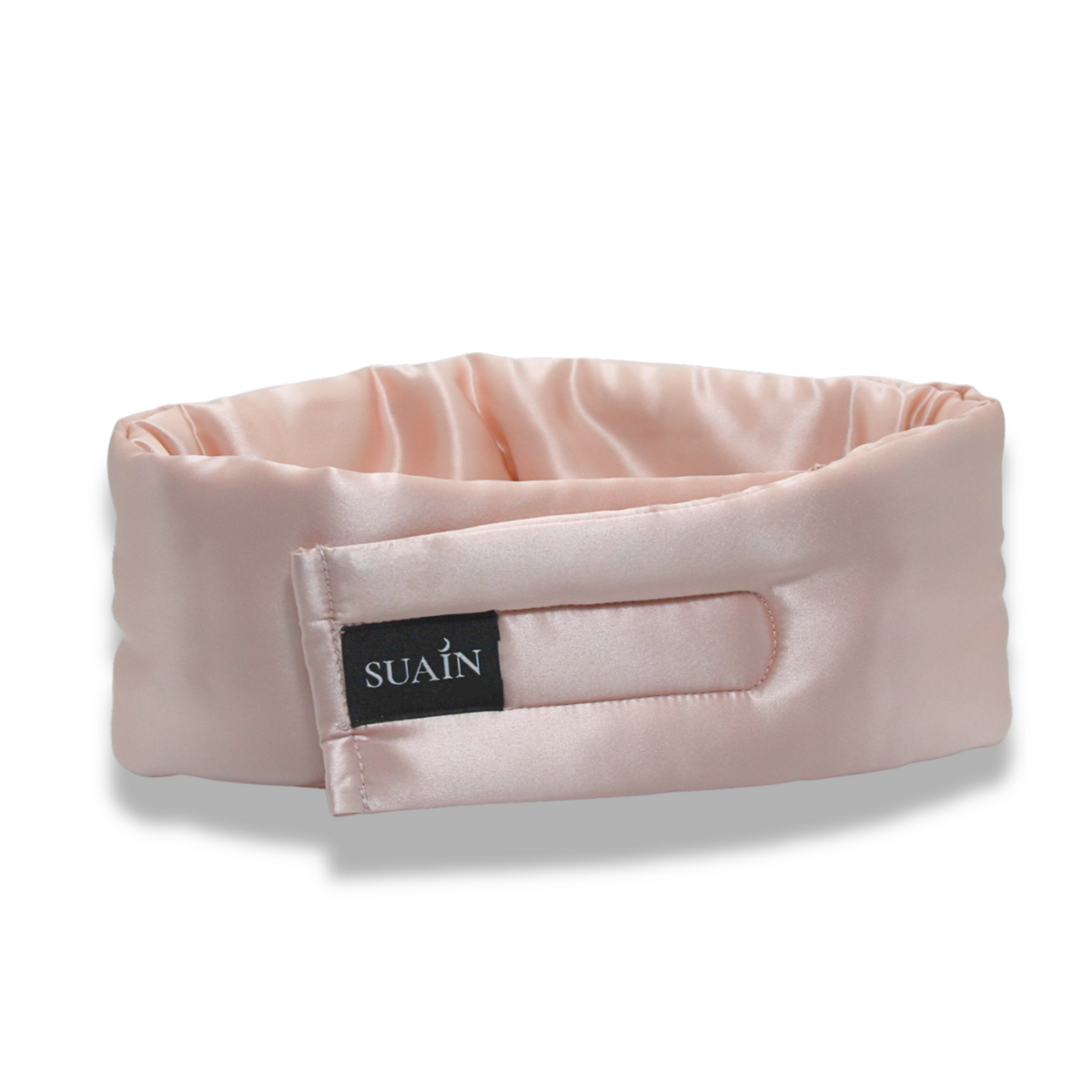Organic Mulberry Silk Sleep Mask in Dawn Pink, back